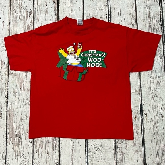 Homer Simpson Christmas The Simpsons Ugly Christmas Tee Tshirt - Picture 1 of 6